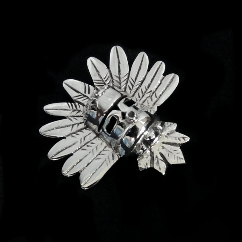 KASHINA KOPF SILBER BROSCHE