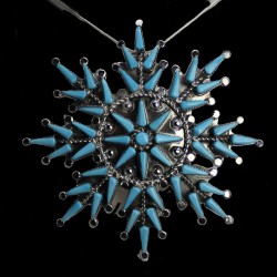 PENDENTIF FLOCON EN ARGENT