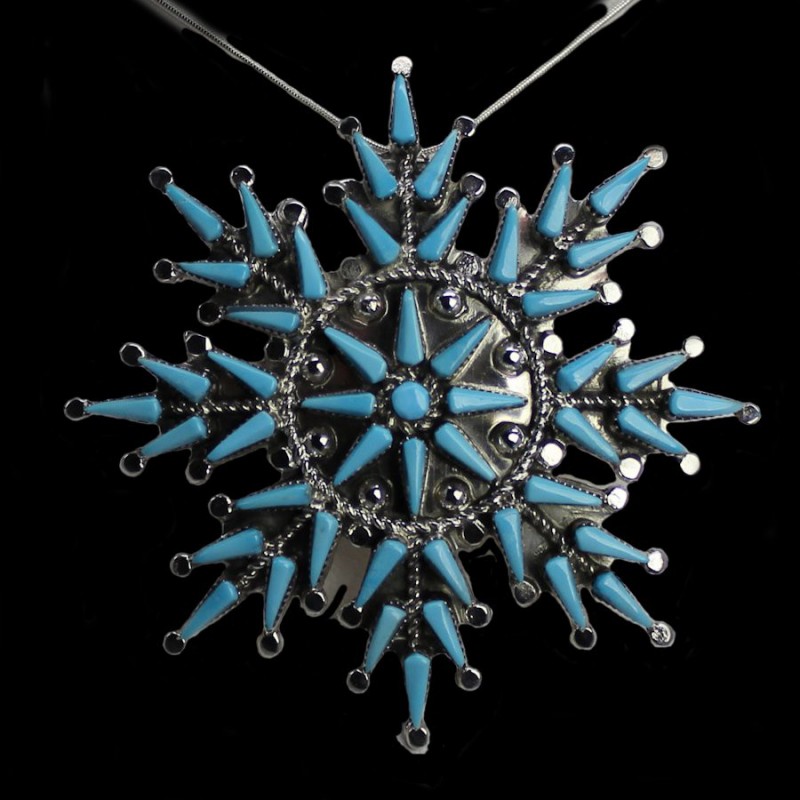 PENDENTIF FLOCON EN ARGENT