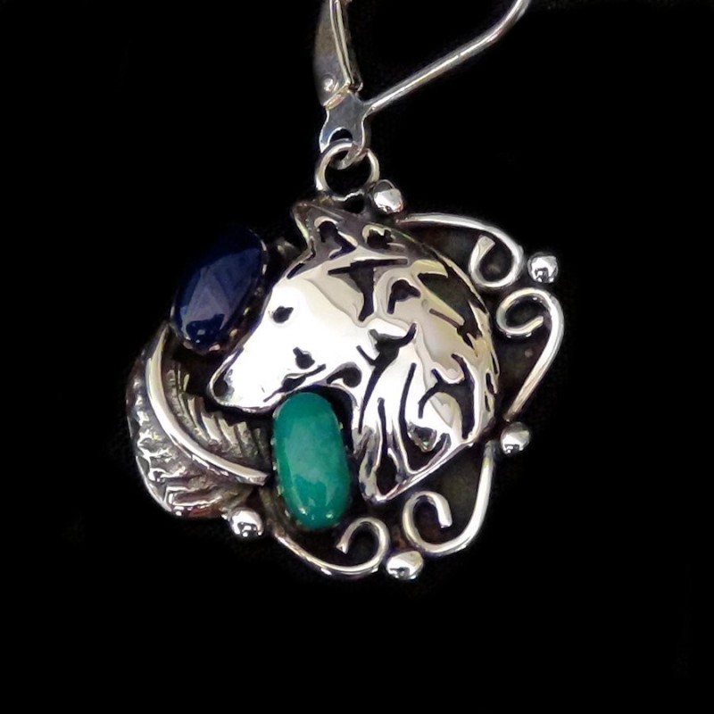  WOLF SILBER 925 OHRRINGE INDIANERSCHMUCK