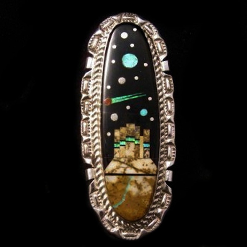 BAGUE AMERINDIENNE MONUMENT VALLEY BY NIGHT