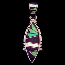 Pendentif Amerindien Zuni en Argent 925