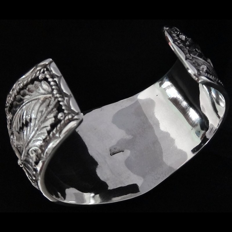 Armspange Howling Wolf Aus Sterling Silber Indianerschmuck