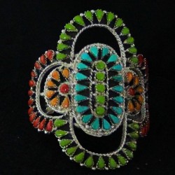 BRACELET ZUNI TEARDROPS MULTICOLORE