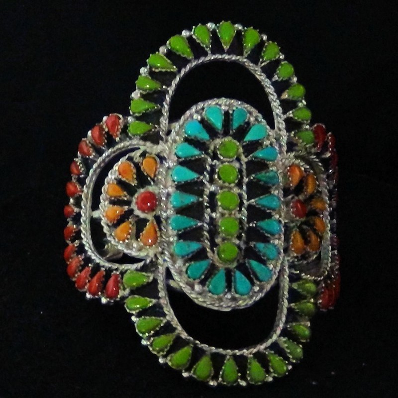 BRACELET ZUNI TEARDROPS MULTICOLORE