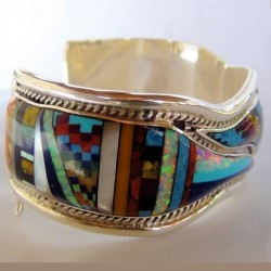 Bracelet Zuni Femme Opale et Pierres