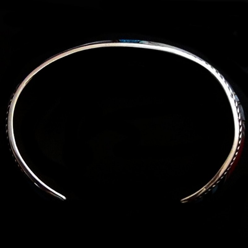 Bracelet Motif Navajo Opale et Pierres Semi Précieuses Pour Homme