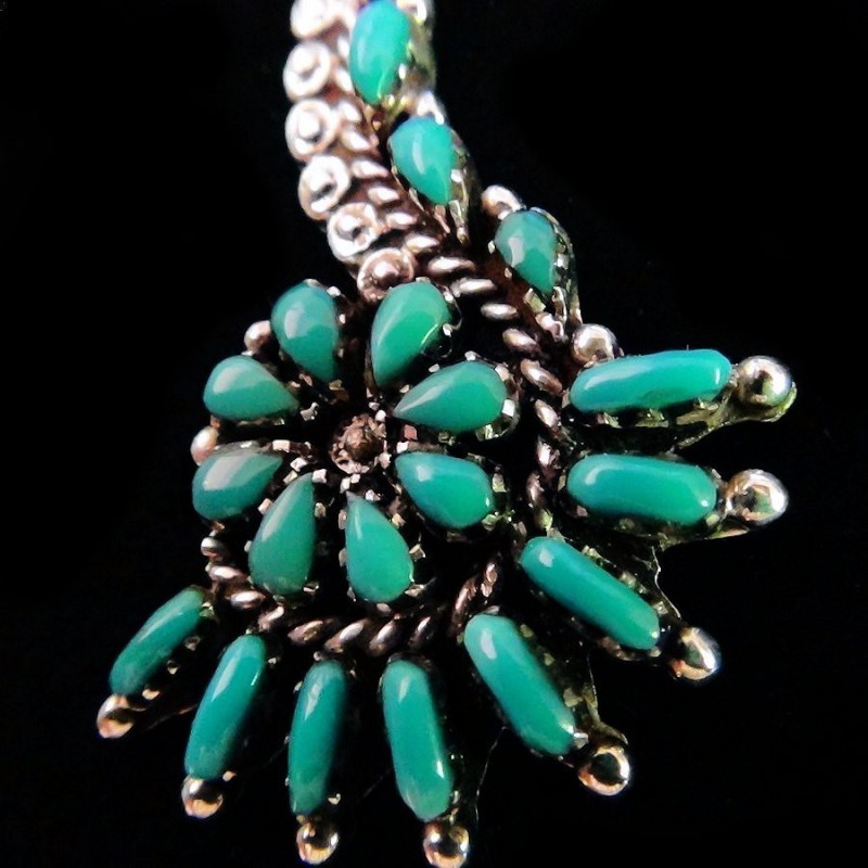 Paire de Boucles d'Oreilles Soleil Zuni Couleur au Choix