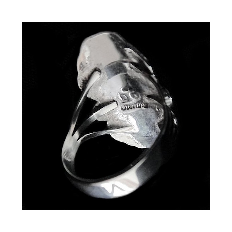 Navajo Lady Sterlingsilver Ring oval cabochon  Color Choice