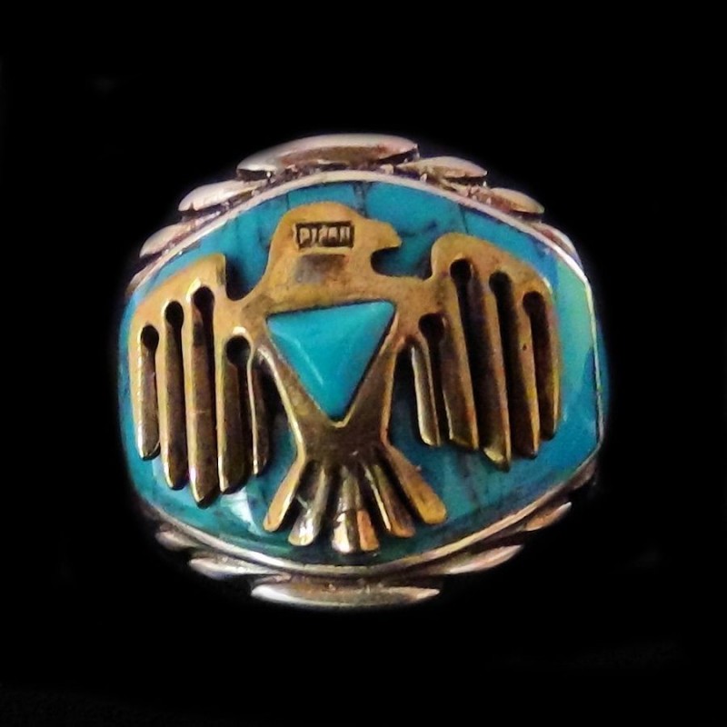 Thunderbird Sterlingsilver & Bronze Ring